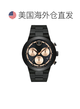 自营Movado Men's Bold Fusion Black Dial Watch - black 美国奥