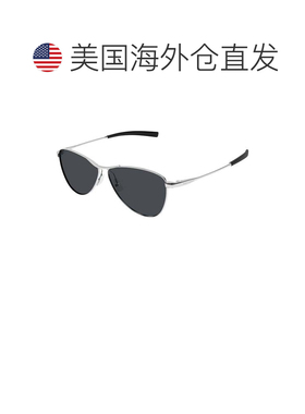 自营saint laurent银色Sl 831 Vesper金属飞行员太阳镜-灰色 美国