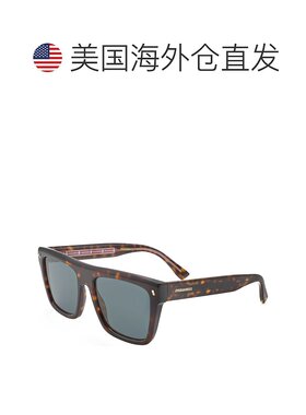 自营 Dsquared2男士54毫米蓝色太阳镜-哈瓦那 美国奥莱直发
