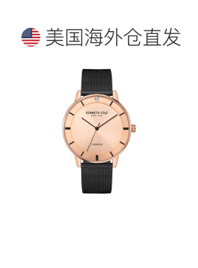 自营Kenneth Cole Men's Classic mm Quartz Watch - rose gold