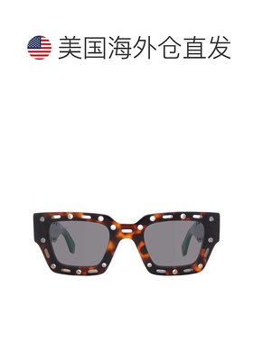 自营Off-White Mercer Full SMoke Square Sunglasses OERI026 60