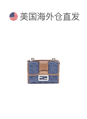 自营Fendi Cotton Shoulder Men's Bag - blue 美国奥莱直发