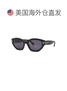 自营tom fordFT1086 01A闪亮黑色/烟-闪亮黑色 美国奥莱直发