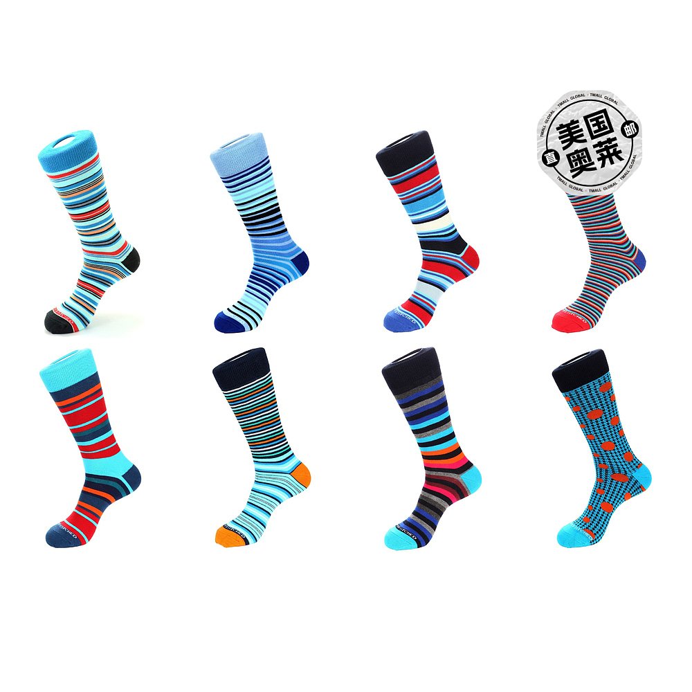 unsimply stitched8 Pair Combo Pack Socks - blended 【美国奥 - 图0