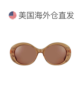 自营serengetiBacall Translucent Brown Oversized Sunglasses w
