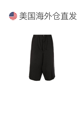 自营Maison Margiela Linen Bermuda Men's Shorts - black 美国
