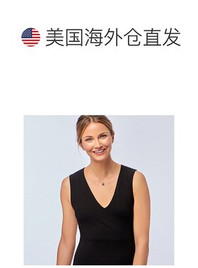 925 纯银 Ross-Simons 黑白钻石乌龟吊坠项链 - 16 英寸 【美国奥
