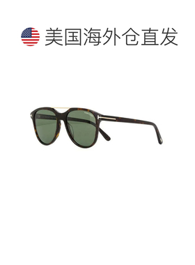 自营Tom Ford Sunglasses Aviator Full Rim, Black/havana Frame