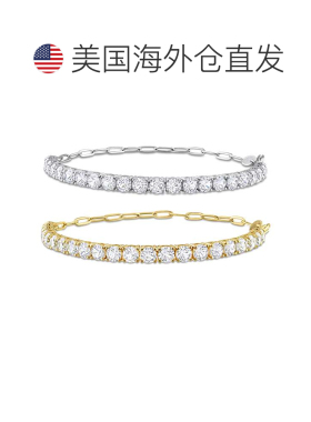 自营Mimi & Max 12ct TGW Created White Sapphire Semi Tennis B