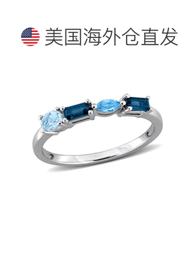 自营Mimi & Max Multi-Gem Four Stone Ring Sterling Silver - s