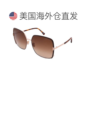 自营Tom Ford太阳镜FT1006-48F-60-18-135非偏振棕色 美国奥莱直
