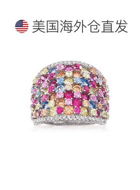 自营Ross-Simons Multicolored Simulated Sapphire and . CZ Wid