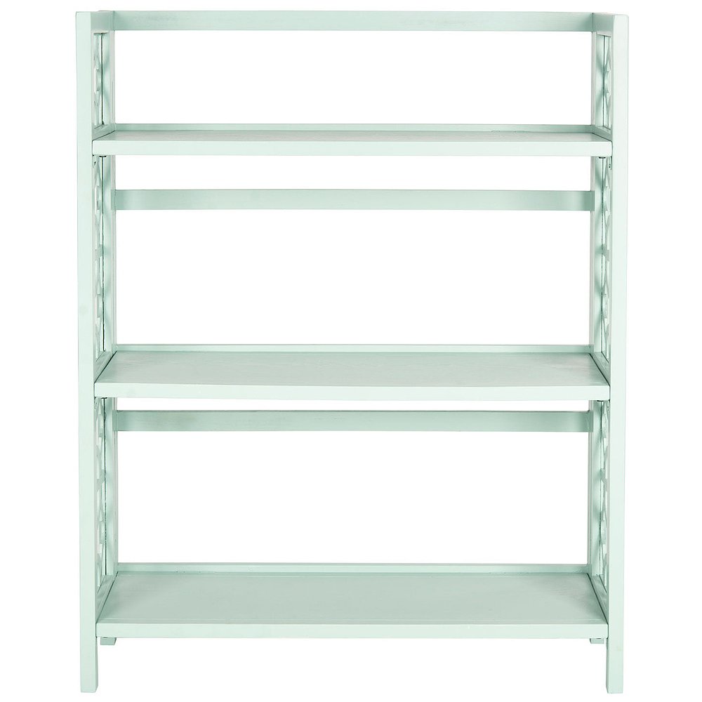 safaviehNatalie 3 Tier Low Bookcase - celadon 【美国奥莱】直 - 图2