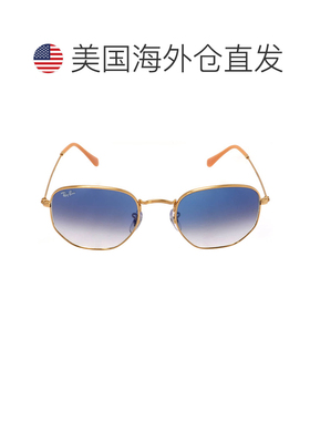 自营ray-ban雷朋六角浅蓝色渐变男女通用太阳镜RB3548 001/3F 51