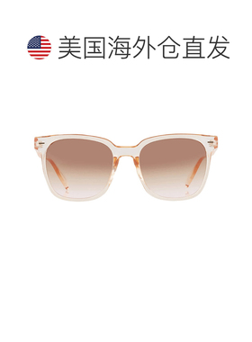自营Calvin Klein Brown Gradient Square Ladies Sunglasses CK2
