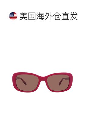 自营Moschino Brown Rectangular Ladies Sunglasses MOL060/S 0M