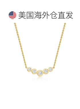 自营Ross-Simons Bezel-Set Lab-Grown Diamond Bar Necklace in