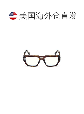 自营tom fordFt6077-B Bold Rectangular Tortoiseshell Sunglass