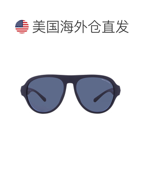 自营Armani Exchange Blue Pilot Men's Sunglasses AX4126SU 818