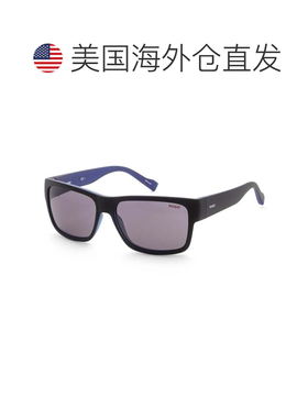 自营Hugo Boss男士58mm哑光黑蓝太阳镜HG0176-s-0VK-IR-哑光黑蓝