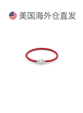 自营philipp pleinLeather Stainless Steel Bracelet PLEIN TAG