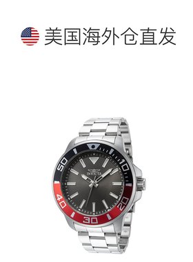 自营Invicta Men's Pro Diver 46mm Silver Tone Quartz Watch -