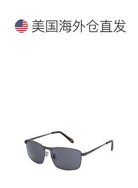 自营Fossil Men's Square Sunglasses - grey 美国奥莱直发