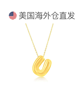 自营simonaSterling Silver, Bubble 'I' Initial Necklace - Gol