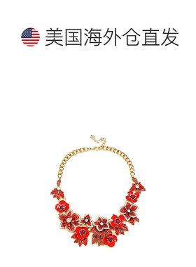 自营eye candyAmata Statement 项链 红色 红色 美国奥莱直发