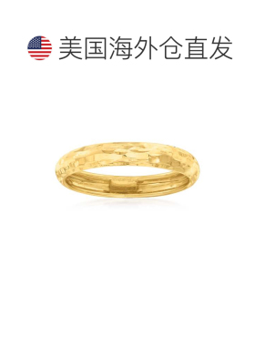 自营Ross-Simons 意大利 14 克拉黄金钻石切割戒指 - 黄色 美国奥