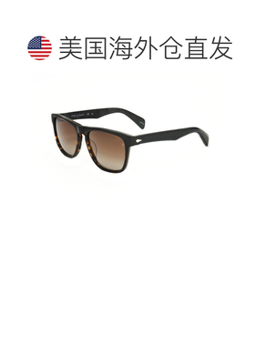 自营Rag & Bone Men's 56 mm Brown Sunglasses - havana gold 美