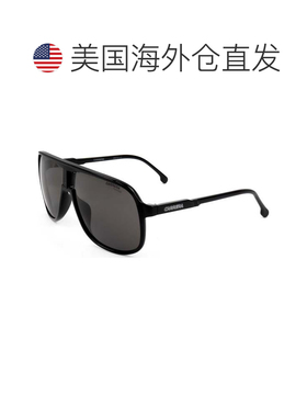 自营 Carrera男式62毫米灰色太阳镜-黑色 美国奥莱直发卡雷拉