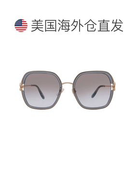 自营chopard萧邦棕色渐变方形女士太阳镜SCHG32V 0V93 57 - multi