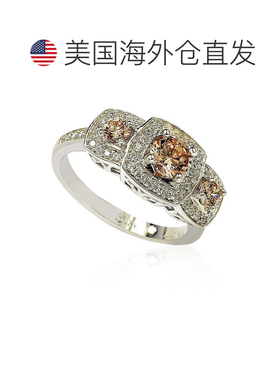 自营Suzy Levian Sterling Silver Cubic Zirconia White Three S