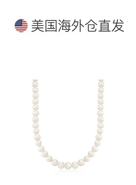 Ross-Simons 8.5-9.5 毫米纯银养珠项链 - 18 英寸 【美国奥莱】