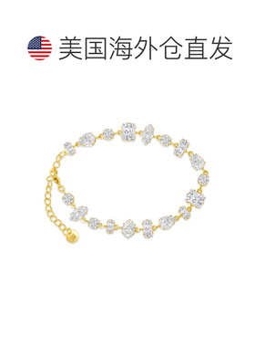 自营Bruno Magli Renata Gold Bracelet, Diamante - white 美国