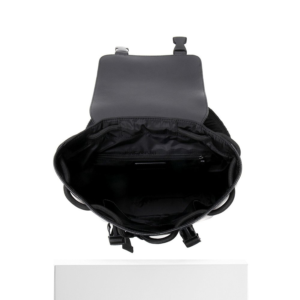 FFRONTEE探物美国站香港直发ARMANI阿玛尼男士黑色大学生双肩背包Y4O219YSL5J810723