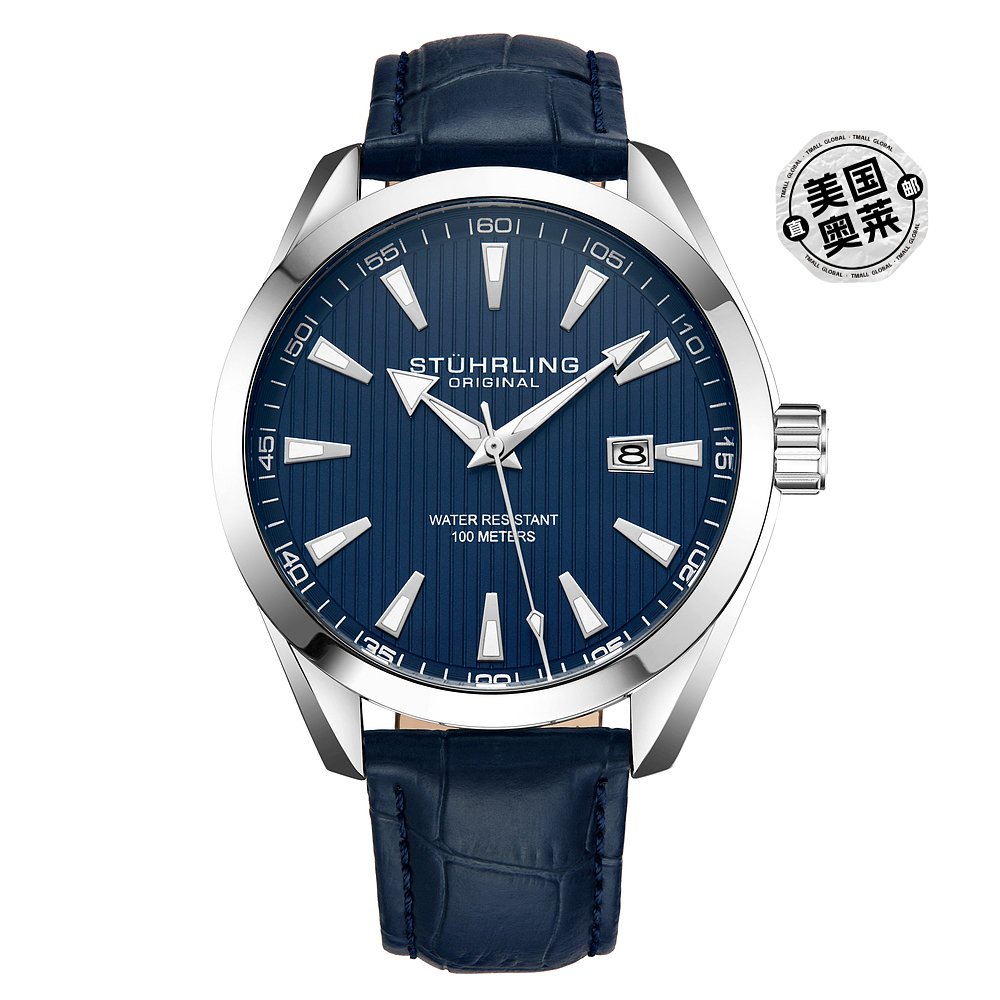 stuhrling originalForte 3953L Quartz 42mm Classic silver/b - 图0