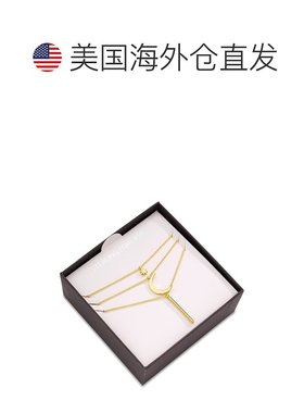自营 sterling foreverCrescent & Bar 多层项链 - 金色 美国奥莱