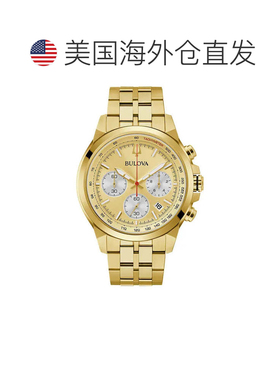 自营Bulova Men's Classic 45mm Quartz Watch - gold 美国奥莱直