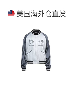 自营Palm Angels Acetate Men's Bomber - gray 美国奥莱直发