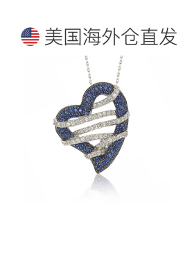 自营Suzy Levian Sterling Silver Pink Sapphire and Diamond Ac
