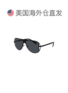 自营Versace Men's 57mm Sunglasses - black 美国奥莱直发范思哲