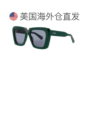 自营Valentino墨镜深绿色/黑色铑-黑色 美国奥莱直发