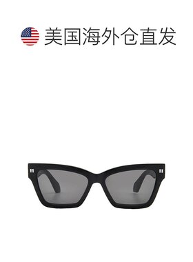 自营Off-White CINCINNATI Dark Grey Cat Eye Unisex Sunglasses