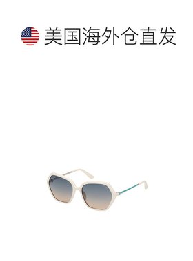 自营Guess Resin Women's Sunglasses - white 美国奥莱直发