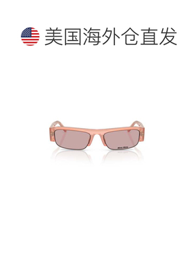 自营miu miu0mu B07s Translucent Peach Acetate Sunglasses - p