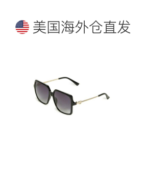 自营guess大方形太阳镜 - 银白色 美国奥莱直发