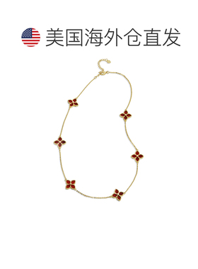 自营savvy cie jewels18K Gold Vermeil Greeb Agate Flower Chok
