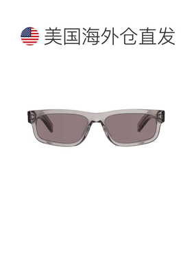 自营Prada灰色矩形男士太阳镜PR B11S 10J03D 57 - multi 美国奥
